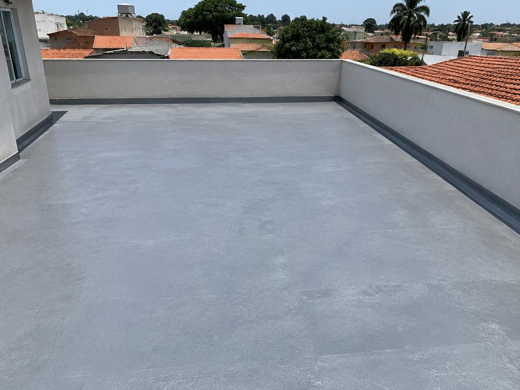 Laje de concreto de uma casa